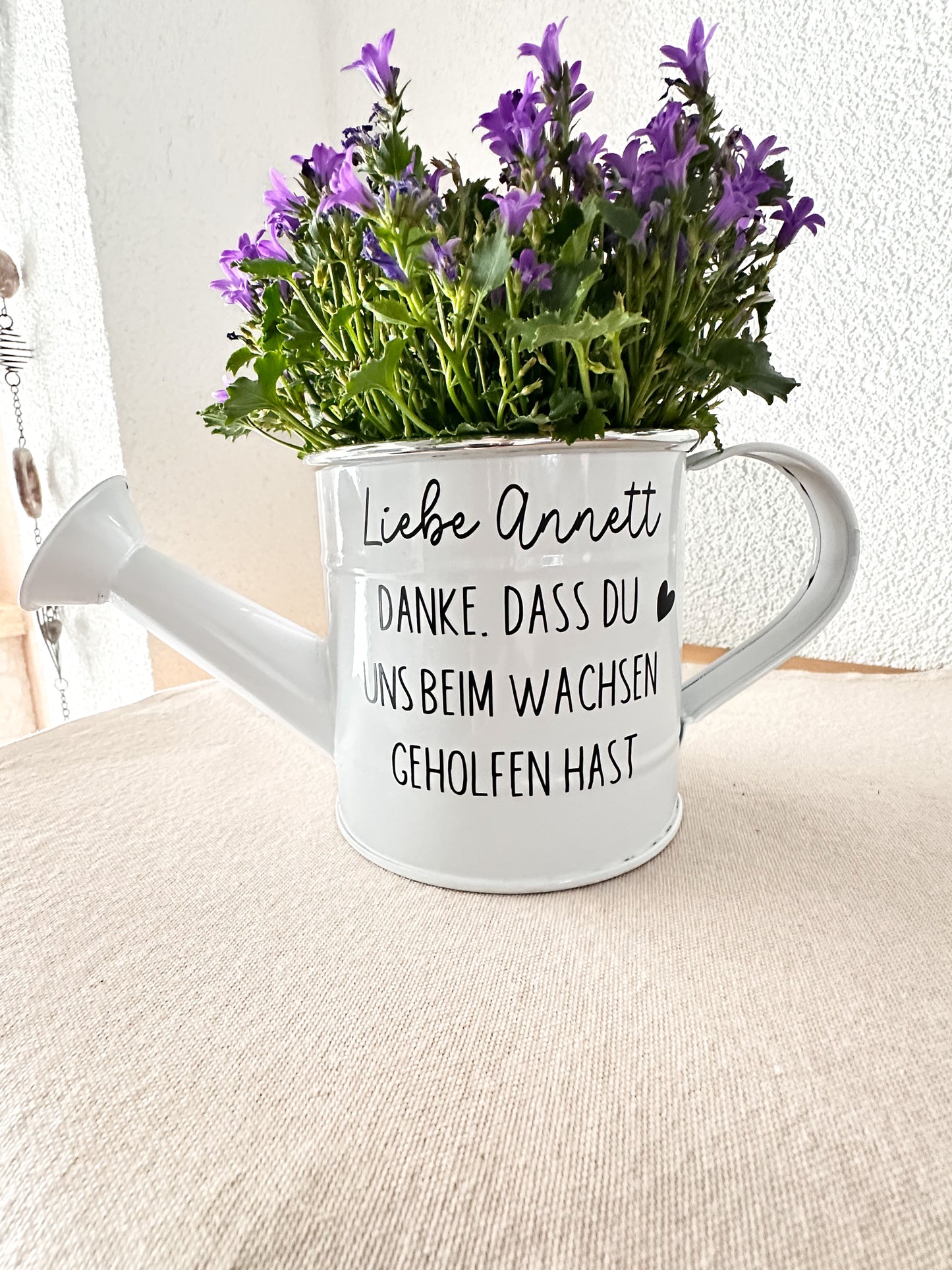 Personalisierte Gießkanne mit Spruch