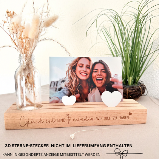Kartenständer -Glück ist eine Freundin wie Dich zu haben