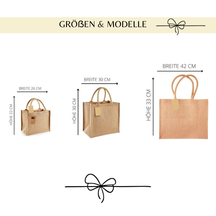 Jute Tasche mit Spruch“ Shopping Expertin „