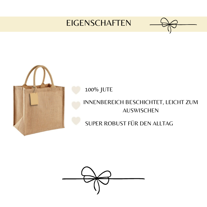 Jutetasche mit Stern