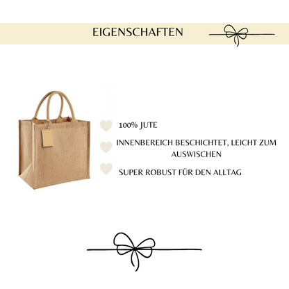 Jutetasche mit Stern