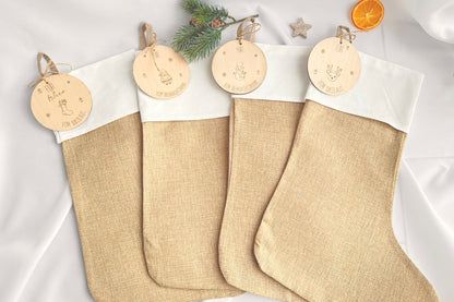 Nikolausstiefel mit Namensanhänger