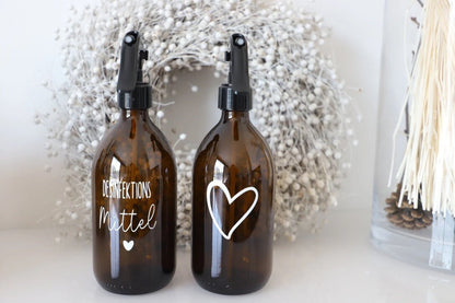 Pumpflasche aus Braunglas
