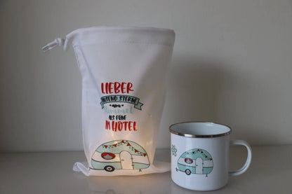 Lichtbeutel Camper mit Spruch