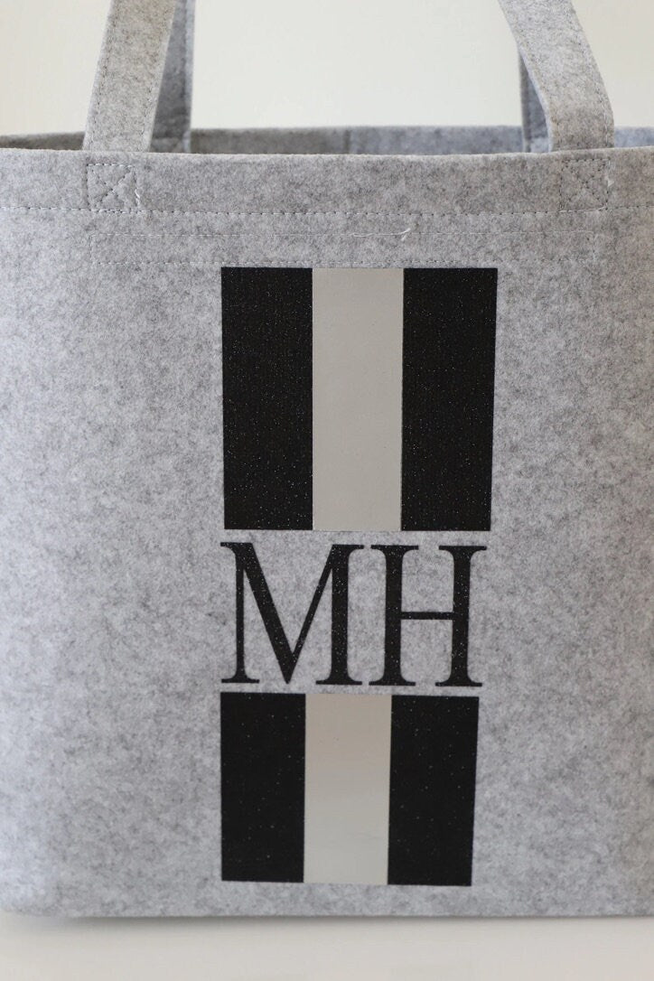 Filz Tasche mit Initialen