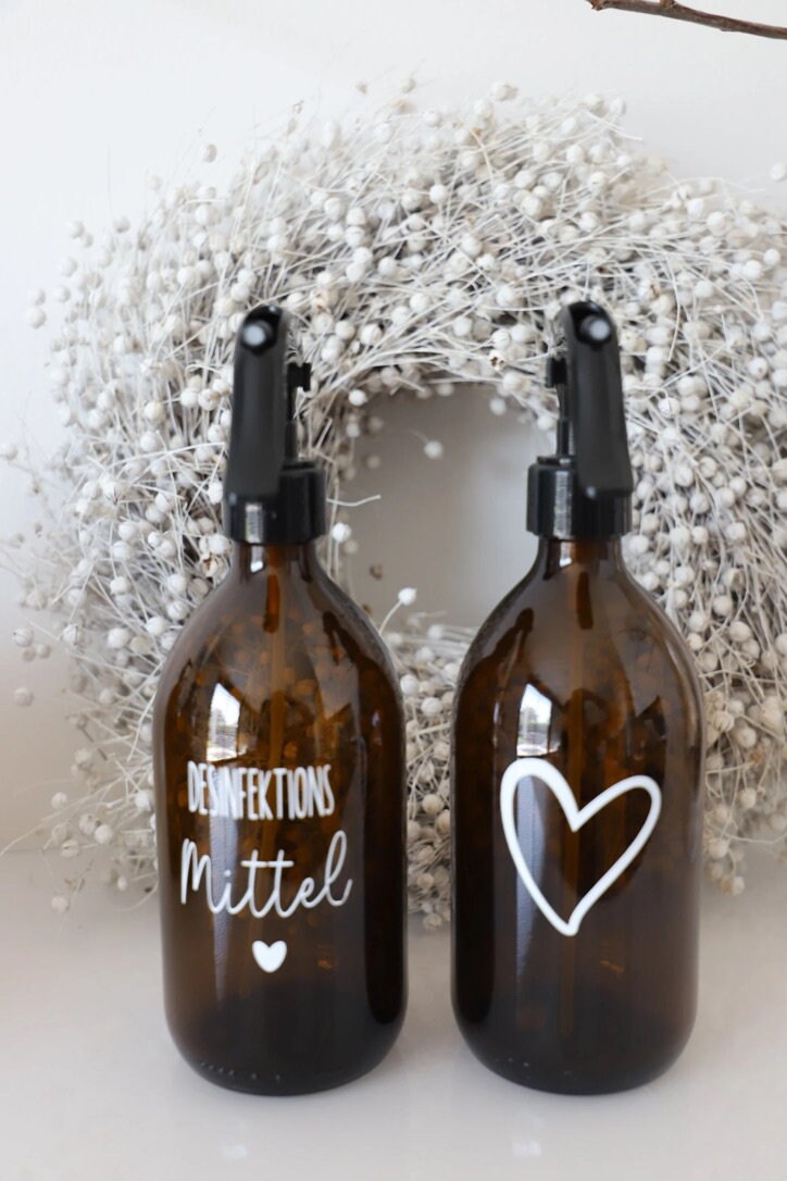 Pumpflasche aus Braunglas
