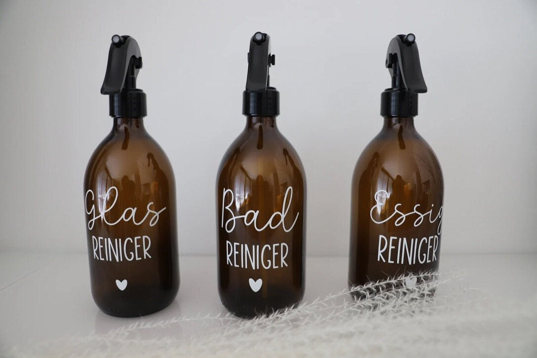 Pumpflasche aus Braunglas
