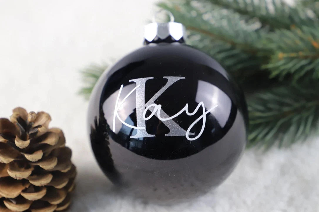 Personalisierte Weihnachtskugel mit Name