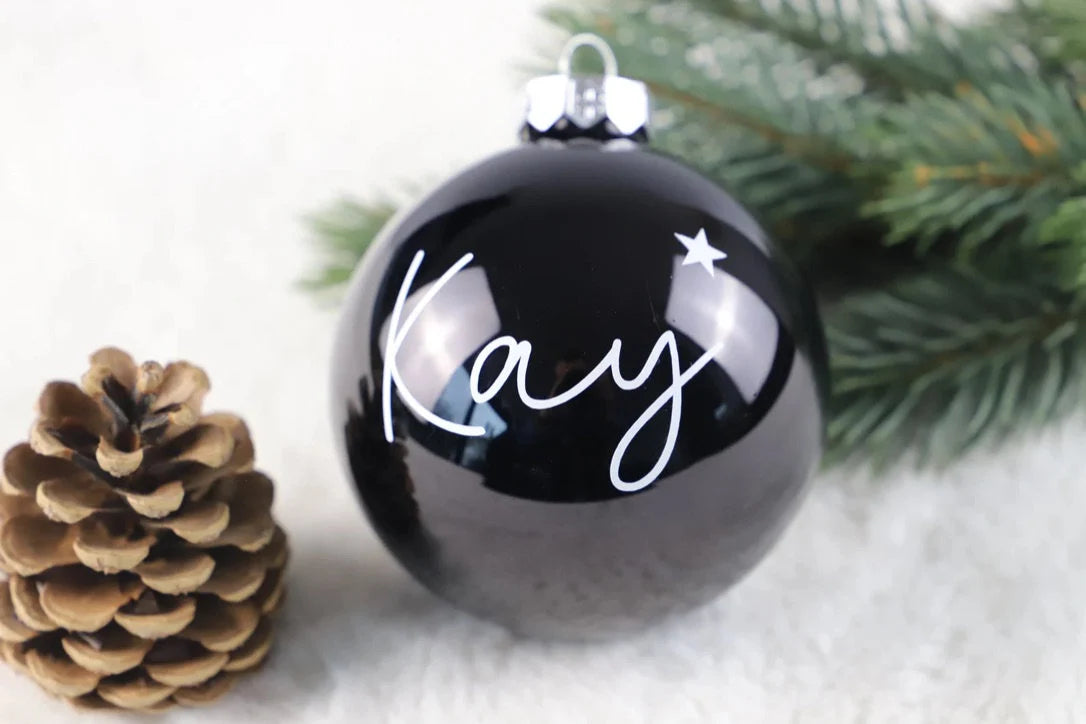 Personalisierte Weihnachtskugel mit Name