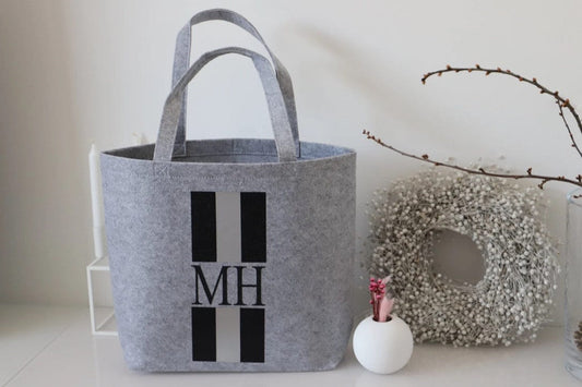 Filz Tasche mit Initialen