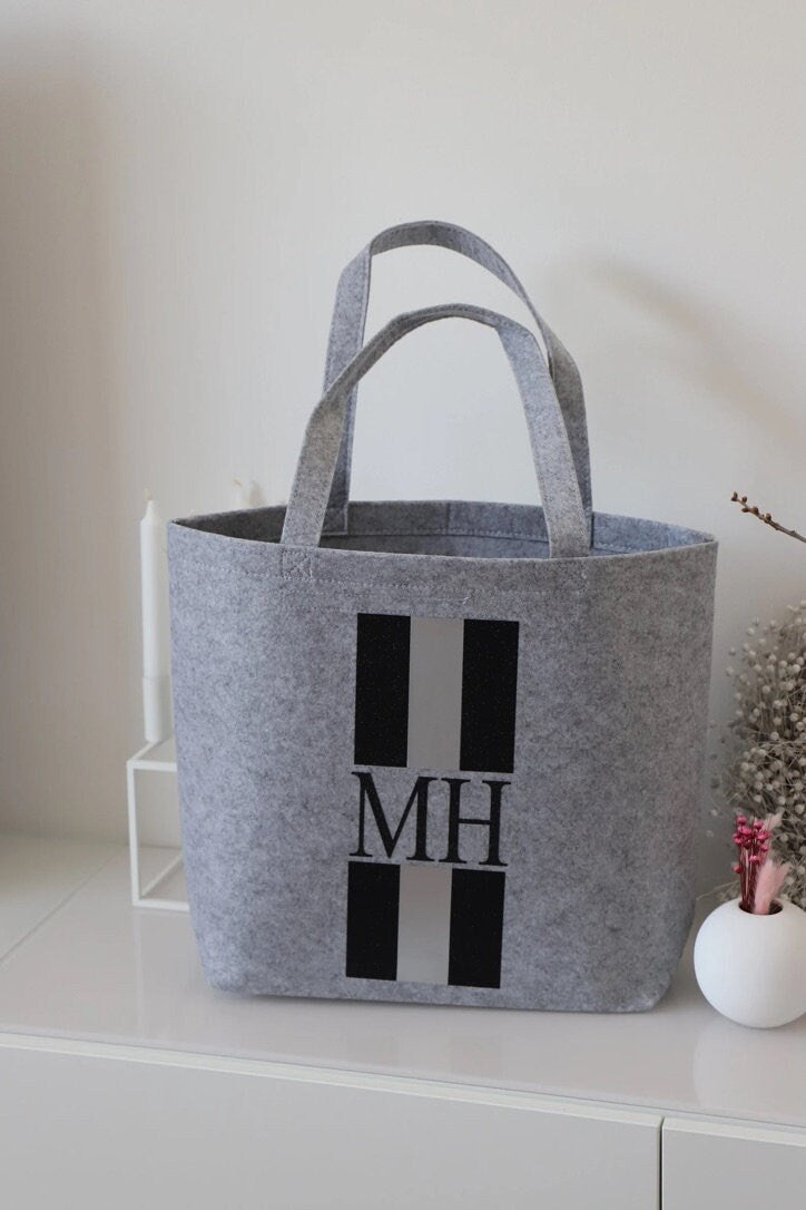 Filz Tasche mit Initialen