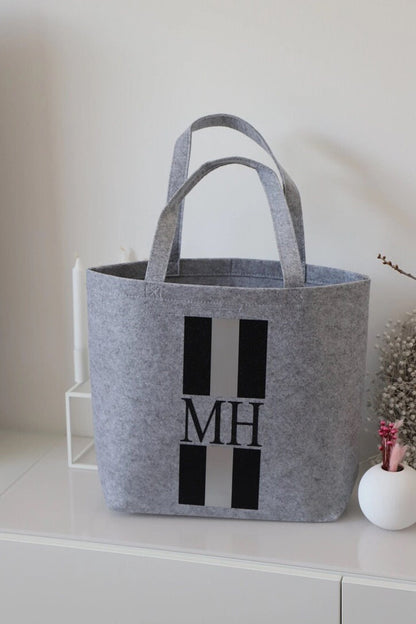 Filz Tasche mit Initialen