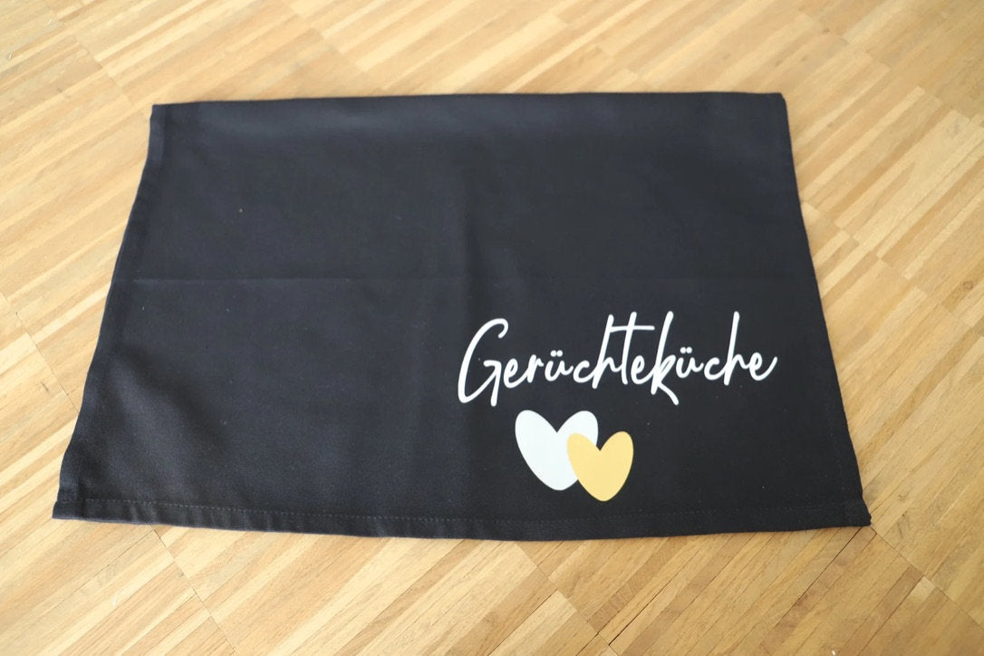 Geschirrtuch mit Spruch