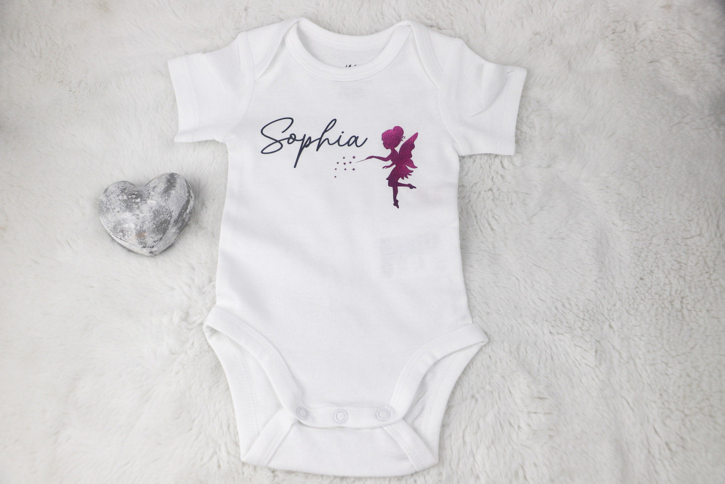 Baby Body mit Namen und Fee