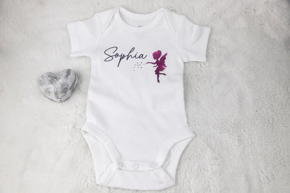Baby Body mit Namen und Fee