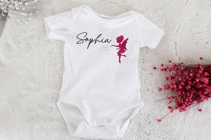 Baby Body mit Namen und Fee