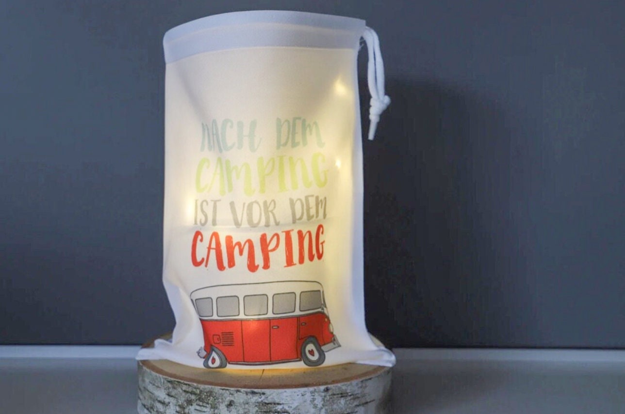 Lichtbeutel Camper mit Spruch