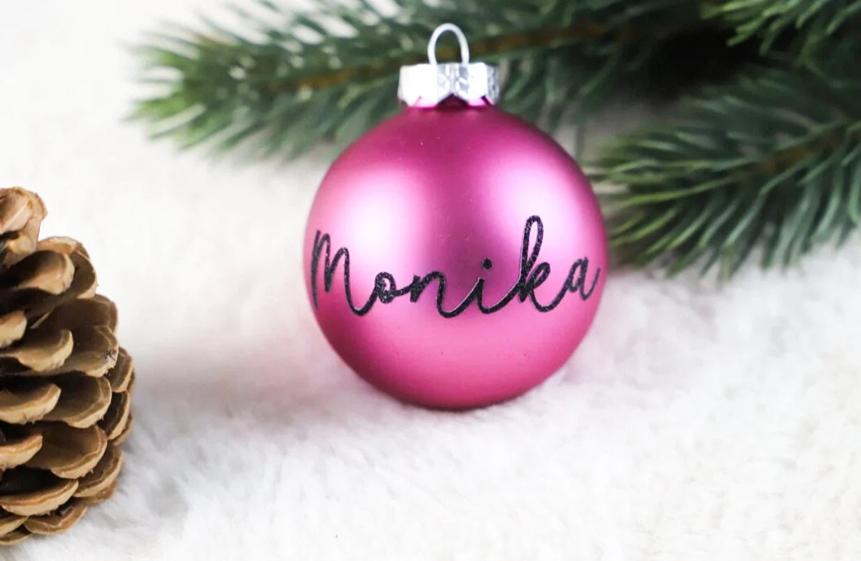 Personalisierte Weihnachtskugel