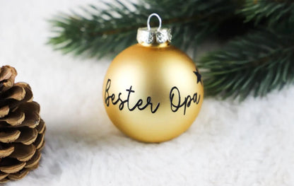 Personalisierte Weihnachtskugel