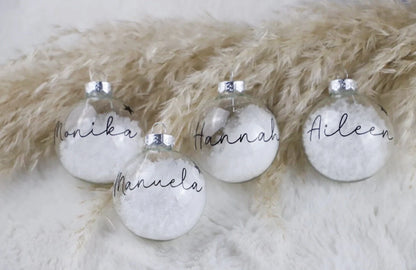 Personalisierte Weihnachtskugel mit Namen
