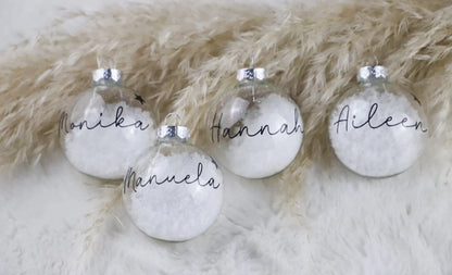Personalisierte Weihnachtskugel mit Namen