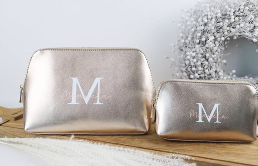 Kosmetiktasche mit Initial und Name