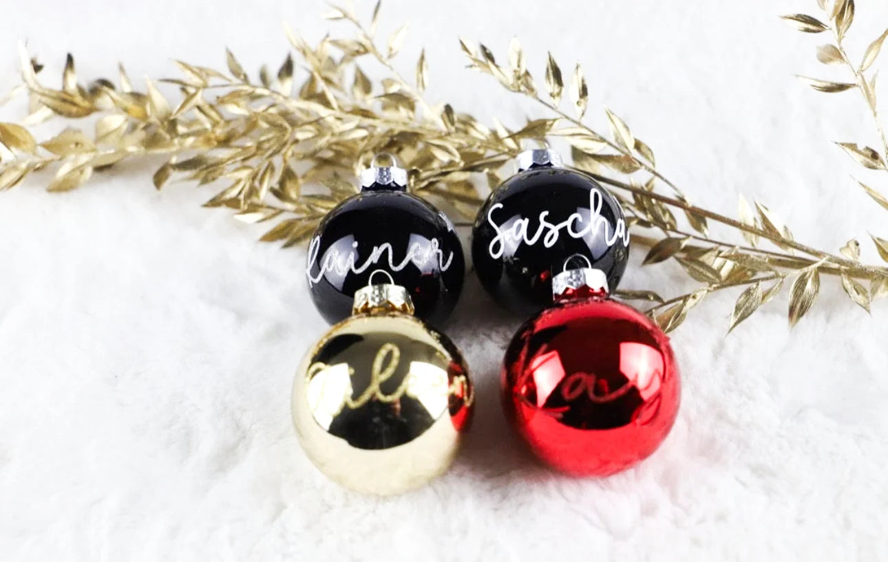 Personalisierte Weihnachtskugel