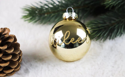Personalisierte Weihnachtskugel