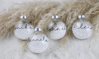 Personalisierte Weihnachtskugel mit Namen
