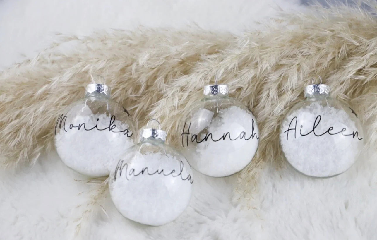 Personalisierte Weihnachtskugel mit Namen