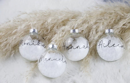 Personalisierte Weihnachtskugel mit Namen