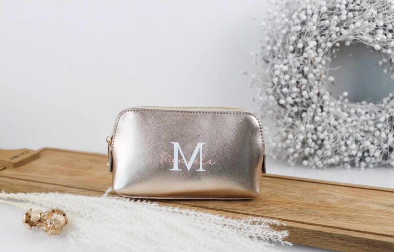 Kosmetiktasche mit Initial und Name