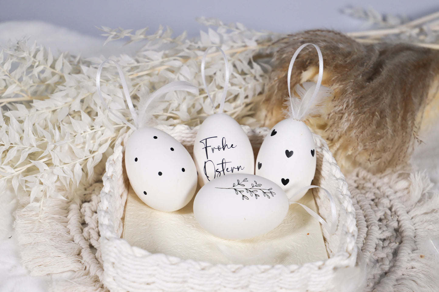 Ostereier mit Ostermotiv