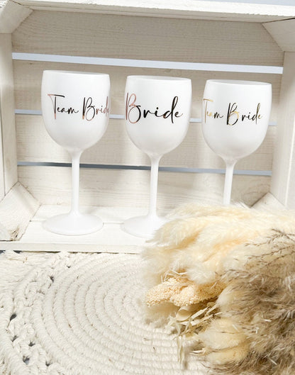 Sektglas „Braut und Team Braut“ JGA