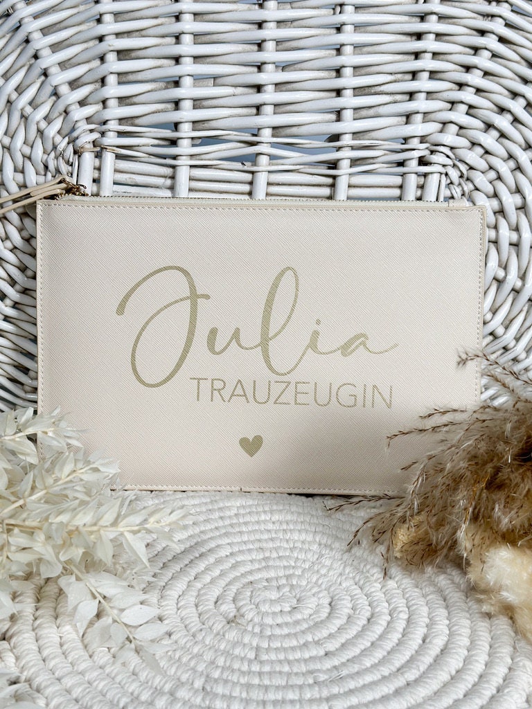 Personalisierte Clutch Trauzeugin