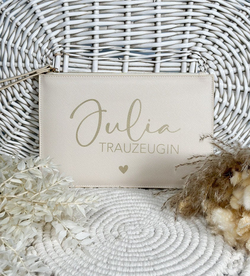 Personalisierte Clutch Trauzeugin