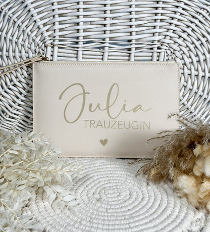 Personalisierte Clutch Trauzeugin