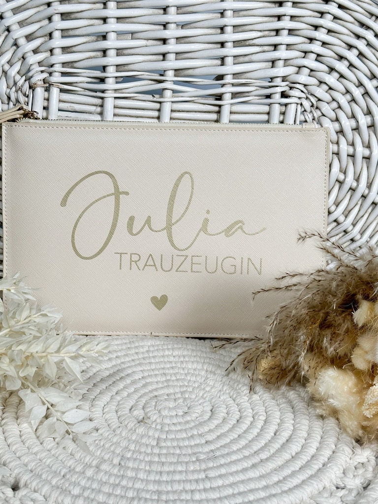 Personalisierte Clutch Trauzeugin