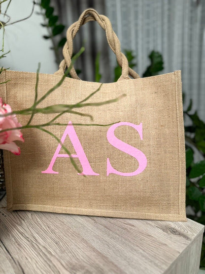 Jute Tasche Initalen