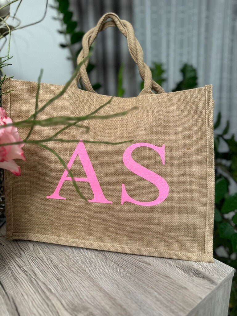 Jute Tasche Initalen