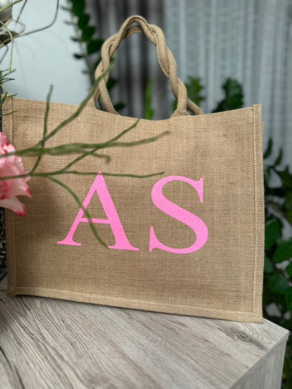 Jute Tasche Initalen