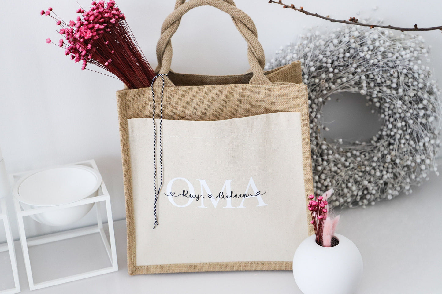 Personalisierte Jutetasche „OMA“