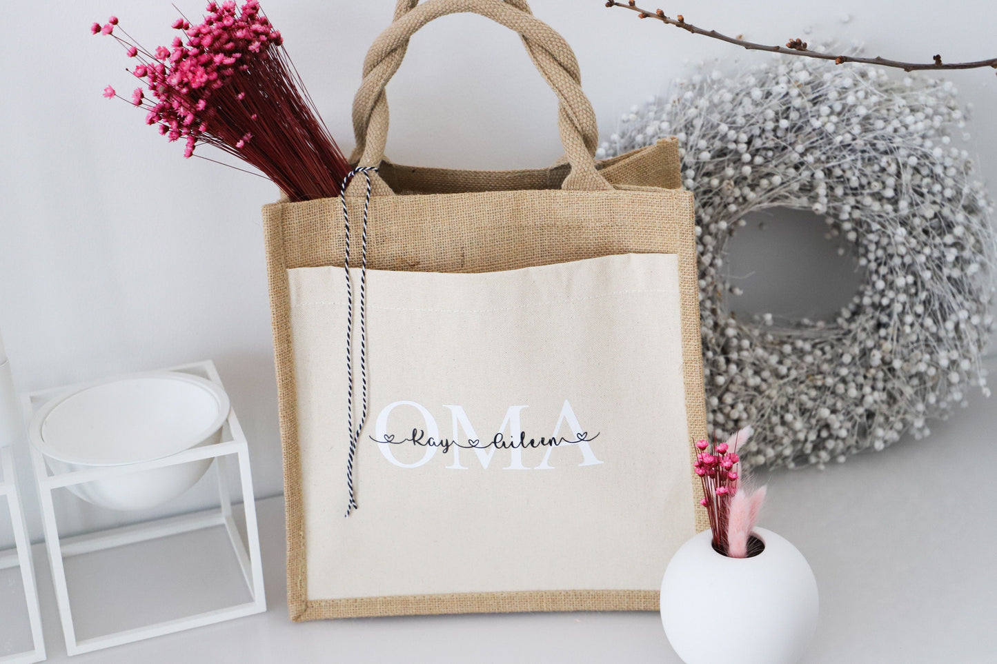 Personalisierte Jutetasche „OMA“