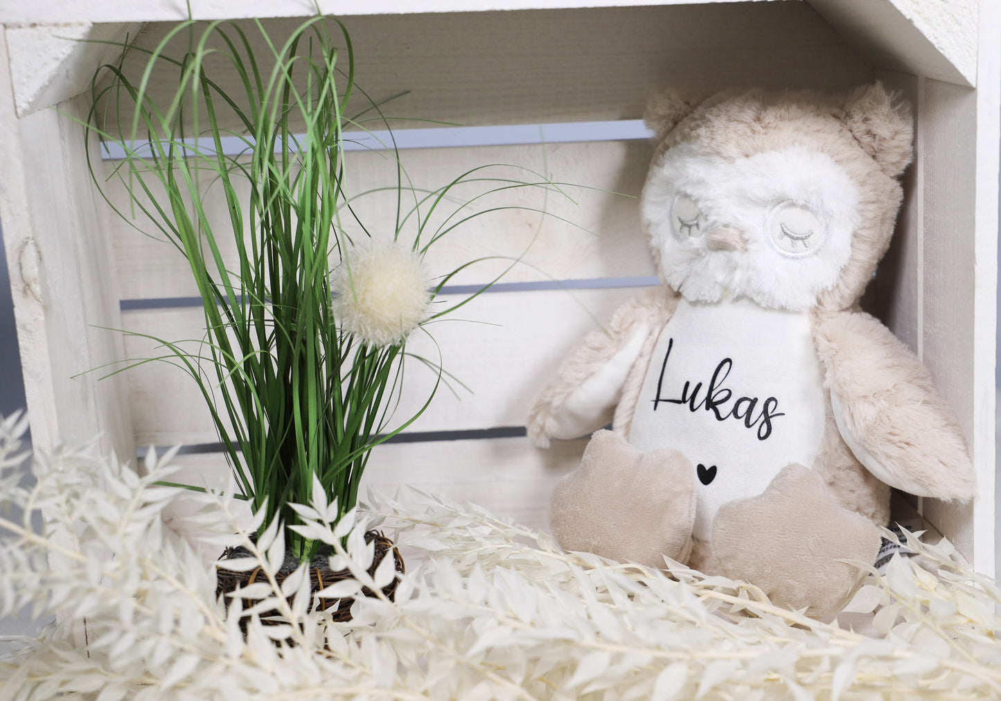 Kuscheltier Eule Personalisiert