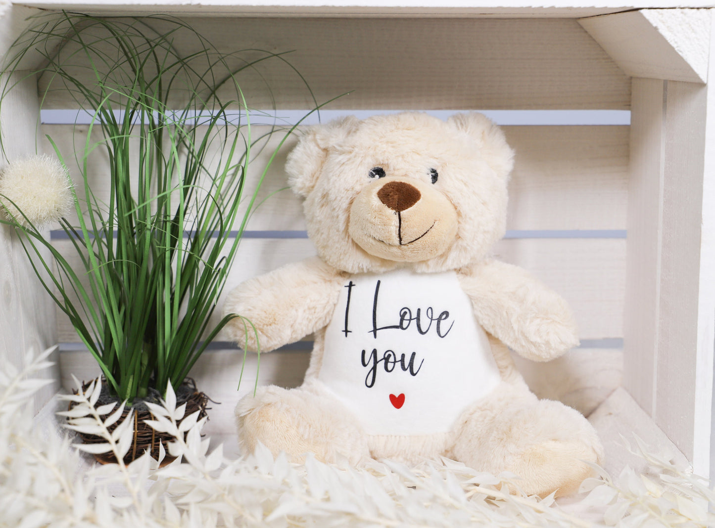 Kuscheltier Teddybär „I love you“