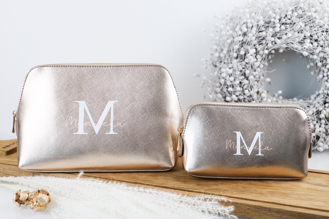Kosmetiktasche mit Initial und Name