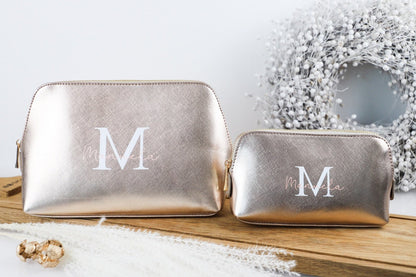 Kosmetiktasche mit Initial und Name