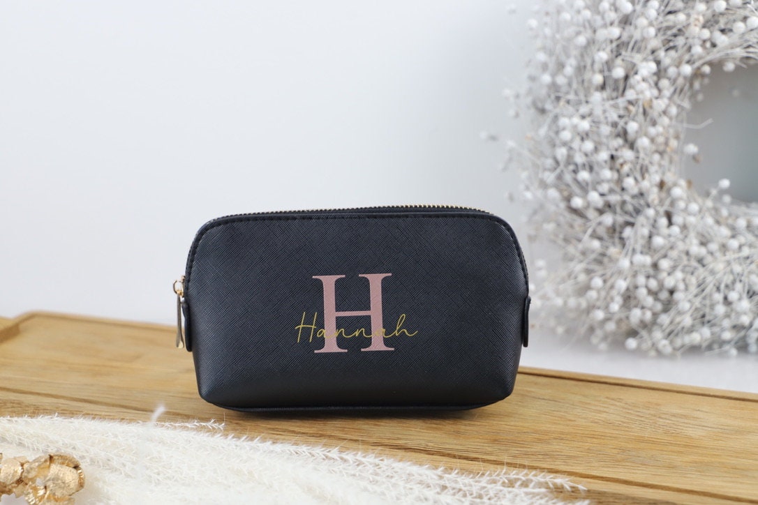 Personalisierte Kosmetiktasche mit Initialen
