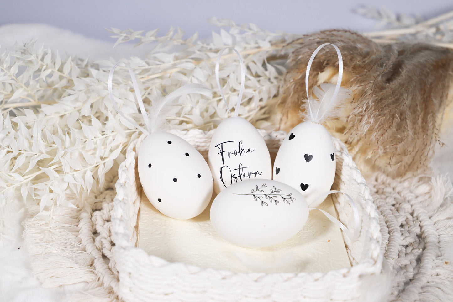 Ostereier mit Ostermotiv