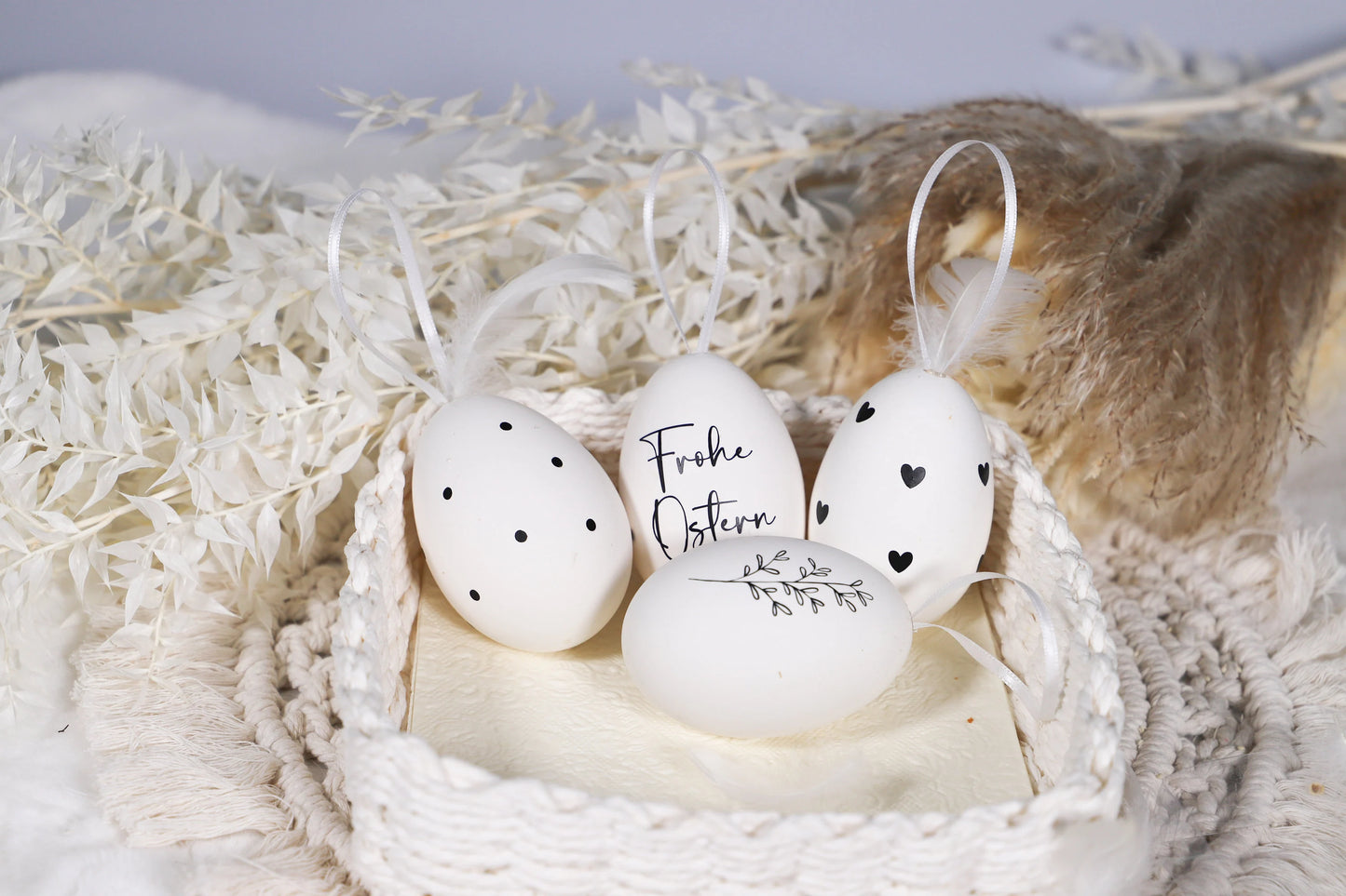 Ostereier mit Ostermotiv